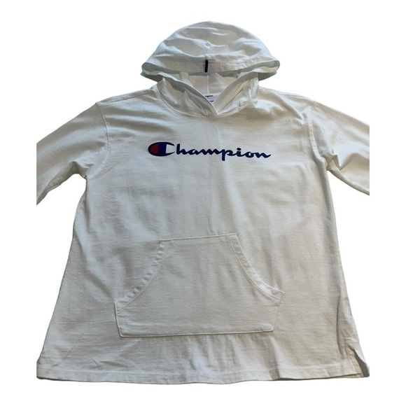 Champion Middleweight Jersey Hoodie with Script Logo - Size XS - Picture 4 of 10